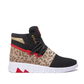 Supra Mens JAGATI Animal/white High Top Shoes | CA-11233